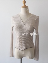 The owners own super elegant can wear a dance knitwear Ballet top dance warm-up shirt