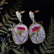 Cardamom] Secret Garden handmade plant specimen earrings take 5 days to make earrings