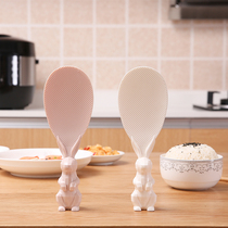 Home Non-sticky rice spoon rice cooking spoon rice cooker special vertical rabbit cook