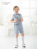 Lamisson new French swallowtail vest set Boys activity ceremony suit birthday swallowtail dress