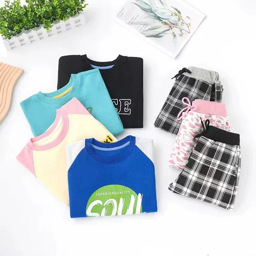 (Предпочитаю печень живой комнаты) 303 Детские модные брюки для клетчатки.