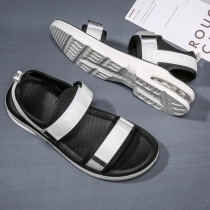Cool Drag 2022 Summer new beach Shoe mens non-slip soft bottom outside wearing Han version Air cushion Magic sticker sports sandals