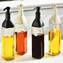 Oil Bottle Home Glass Anti-Leak Big Oil Pot Sesame Oil Soy Sauce Vinegar Bottle Seasonings Bottle oil tank Kitchen Supplies Suit
