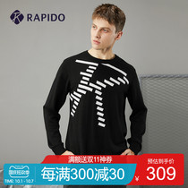 RAPIDO Break Road Spring Mens Simple Wool Round Neck Leisure Golf Sweater Shopping Mall Same style