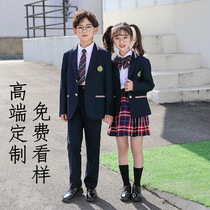 Kindergarten served primary and secondary school uniforms suit autumn British college wind children class uniform dress suit jk uniforms