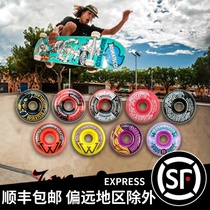 Spain imported BDnomaddroshky wheel double rocker skateboard wheel action wheel Jump skateboard shop