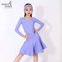 DT Latin dance competition regulations for girls and children professional dance performance clothing Standard childrens high-end performance clothing G071