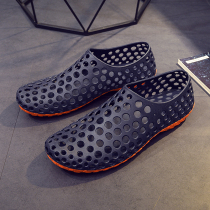 Vietnam rubber hole shoes men holiday sports sandals breathable soft travel hiking running shoes do not smelly foot sandals