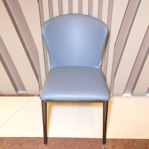Left and right scenes dining chair modern minimalist Nordic backrest chair home restaurant hotel soft bag chair leather dining chair