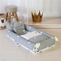 Baby portable bed in bed can be detached and shaped crown with quilt newborn bionic bed baby coaxed to sleep