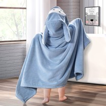 Japanese bath towel special cap absorbent bath bathrobe cloak for newborn children can be worn in autumn and winter