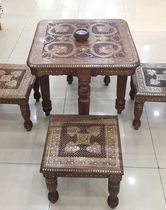 Pakistan wood carving furniture Wooden tables and chairs Wooden tables and stools