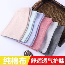  Spring and autumn knee pads thin models for men and women to sleep with pure cotton paint cold joint leg cover air conditioning room knee pads cover the elderly