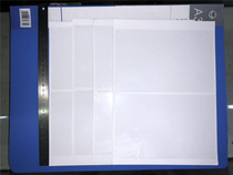  200g white white card single-sided film collection of the stamp album stamp booklet double protection booklet inner page 2 rows