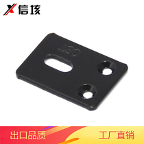 Plastic spray black furniture angle angle iron one-shaped fixed connection vertical hole 2 0x33x24 Hole 3 5(5)