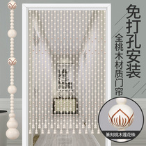 Mahogany beads curtain hanging curtain aisle new European home bedroom bathroom living room porch partition curtain