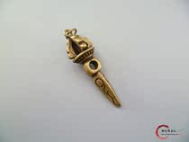 Pure copper Nepal craft tantric Vajra Pestle pendant copper carving body car keychain pendant copper
