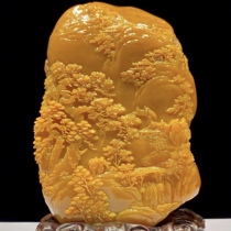 Shoushan Stone Pendulum Pieces Fields Yellowstone Seal Lao Stone Northern Fields Yellow Engraving Pieces Stone Vegetarian Zhang Seal Engraving Name Seal