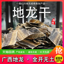 Dry slices of Earth Dragon 100g earthworm dry Guangxi non-wild Chinese medicinal materials fully open soilless large pieces of free ground Dragon powder