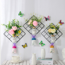 Simple wall flowers Nordic wrought iron wall decorations interior living room bedroom hotpot restaurant wall decorations