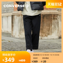 CONVERSE CONVERSE Official Vintage Corduroy Splice High Waist Pants Women Loose Casual Pants 10023513