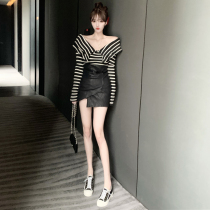 In the early autumn of 2020 the new net red royal sister retro dress dress female foreign temperament wearing a light mature Hong Kong style two-piece set