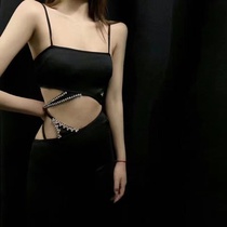 Area nail drill waist asymmetrical flared pants leg long artifact Sexy Slim high waist trousers women