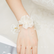 Huayi original wedding bride wrist flower super fairy bridesmaid bracelet bracelet sister group princess wedding dress full of fairy spirit