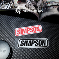 Simpson Helmet Modified Sticker Personality Car Body Scratch Sticker Motorcycle Waterproof Reflective Decal 16