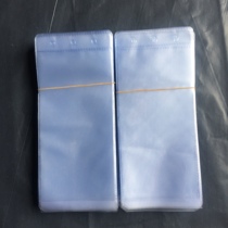 Belt packing bag belt buckle head bag head plastic ultra-transparent PVC triple hole packing bag 7 5 * 17