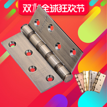 Good hinge PVD gold brushed stainless steel hinge 4 inch 3mm door bearing 4430 hinge monolithic price