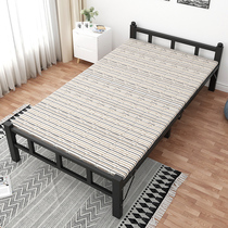  Folding bed Household lunch break Single bed Office nap 1 meter 2 double small apartment rental room portable simple bed