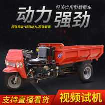 Electric engineering tricycle Hydraulic dump load construction site agricultural transportation aquaculture diesel pull dump truck