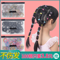 Simple head rope women tie hair high elastic rubber band with storage bag 100 root tie ponytail Hairband