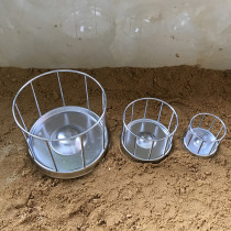 Mini turtle feeding plate Pet disc turtle breeding Small tortoise water basin Yellow edge turtle climbing pet food basin Automatic turtle feeding