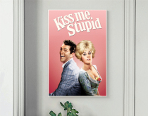Red lip kiss kiss Kiss Me Stupid 1964 Billy Wilde poster