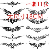 Waterproof Tattoo Stickers for men and women Tattoo waist arm ring totem thorns rattan abdomen long personalized wing stickers