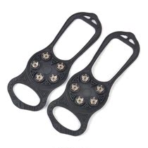 Outdoor simple 5-tooth crampon snow anti-skid shoe cover ice claw light five-tooth crampon factory direct new