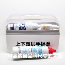 Dust-proof double-layer portable plastic case