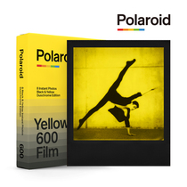 New Polaroid 600 black and yellow photo paper YELLOW Duochrome monochrome 8 sheets in stock in June 21