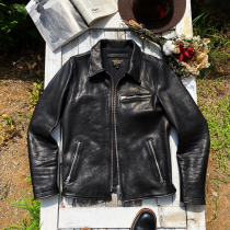 The existence of comfort Italian vegetable tanned sheepskin retro 1930S leather leather J25 motorcycle jacket