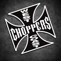 Motorcycle retro car stickers Harley West Coast printing stickers Waterproof reflective personality decoration stickers Scratch occlusion stickers