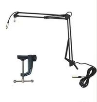 Universal microphone bracket cantilever type floor-standing microphone tripod with wire
