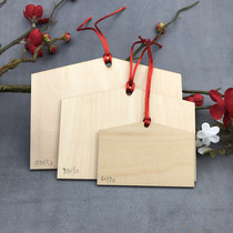 (50) Japanese-style horse-painted wooden blessing card handwritten wish listing temple wishing card decorative tag