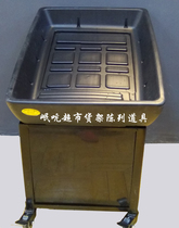 Boutique supermarket display props mobile fresh ice table resin ice table promotion frame folding promotion table display table
