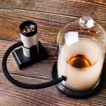 Bar Wine Blend with Wine Cocktail Smoked Gun Smokinggun Smoked Machine Smoke Machine Gourmet Food Bubble