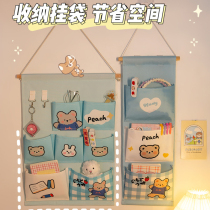Fabric containing hanging bag wall hanging wall above door rear door rear multilayer suspended wardrobe closet Dorm Room Dorm Room