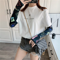 Ice silk sleeve female summer sun protection 2021 new outdoor anti-zi outside arm guard sleeve thin net red cycling