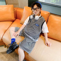 South Korea Boomer Boy Short Sleeve Suit 2022 Summer Children Fake Two Sports Suit Two Sets of Ridicule Summer Clothing