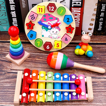 Babies and childrens eight-tone Carpenter small xylophone percussion instruments 8 months baby educational toys 1 a 2 years old 3 Early education